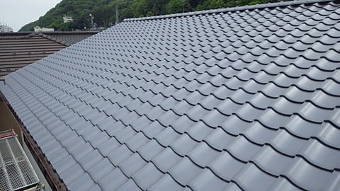 施工後の屋根（三州瓦）