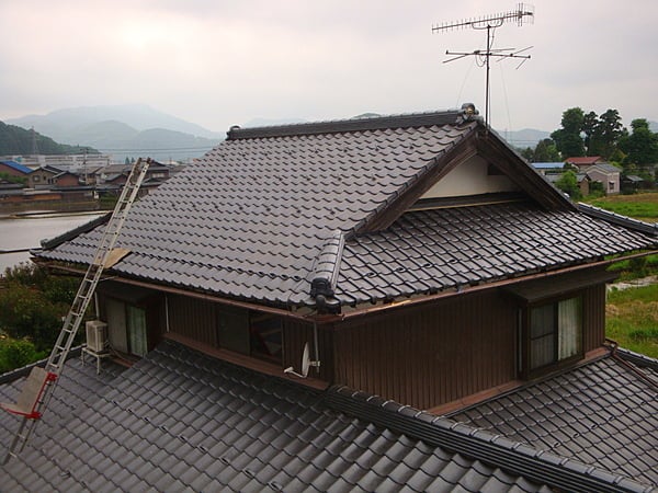 本屋屋根工事完了